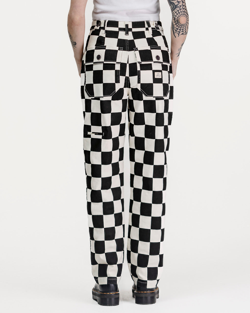 304 Service Fatigue Pants - Black Checkerboard