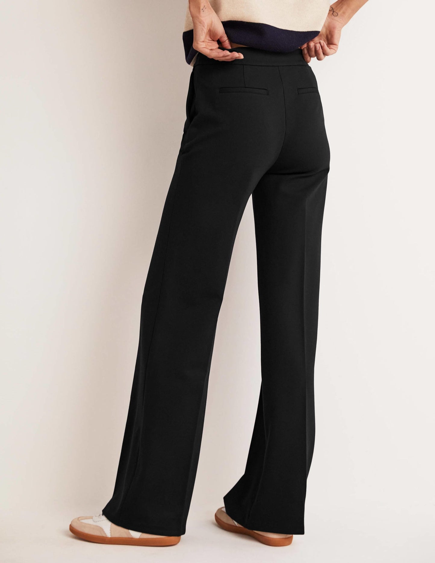 Westbourne Ponte Trousers-Black