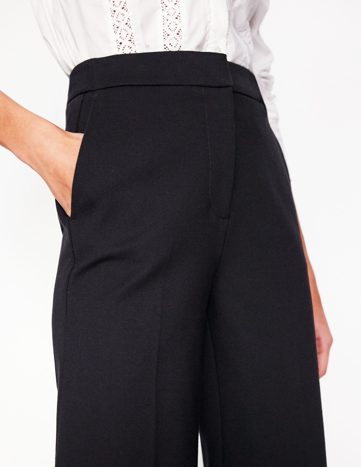 Westbourne Ponte Trousers-Black