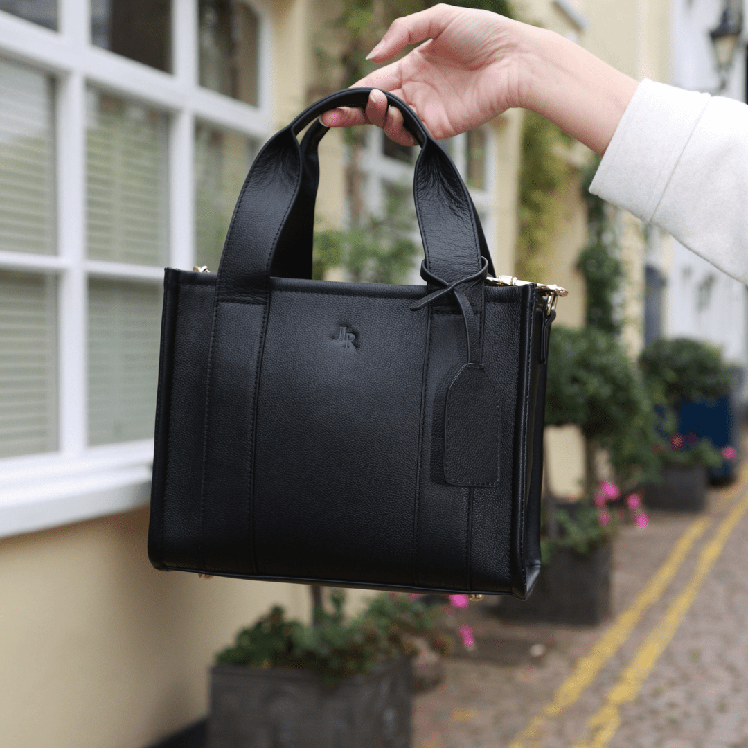 Mini Taylor luxe leather Tote bag Black