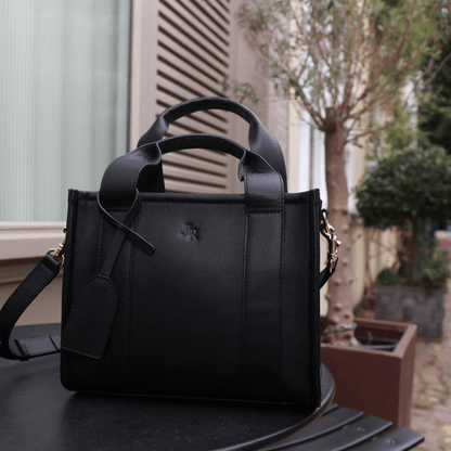 Mini Taylor luxe leather Tote bag Black