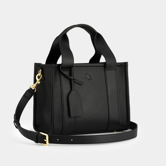 Mini Taylor luxe leather Tote bag Black