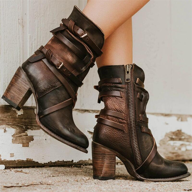 Nina - Winter ladies' leather boots