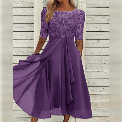 DEBORAH - Elegant chiffon dress for women