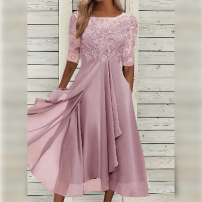 DEBORAH - Elegant chiffon dress for women