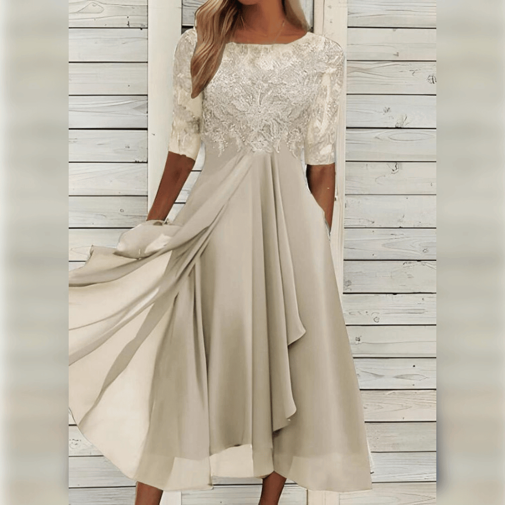 DEBORAH - Elegant chiffon dress for women