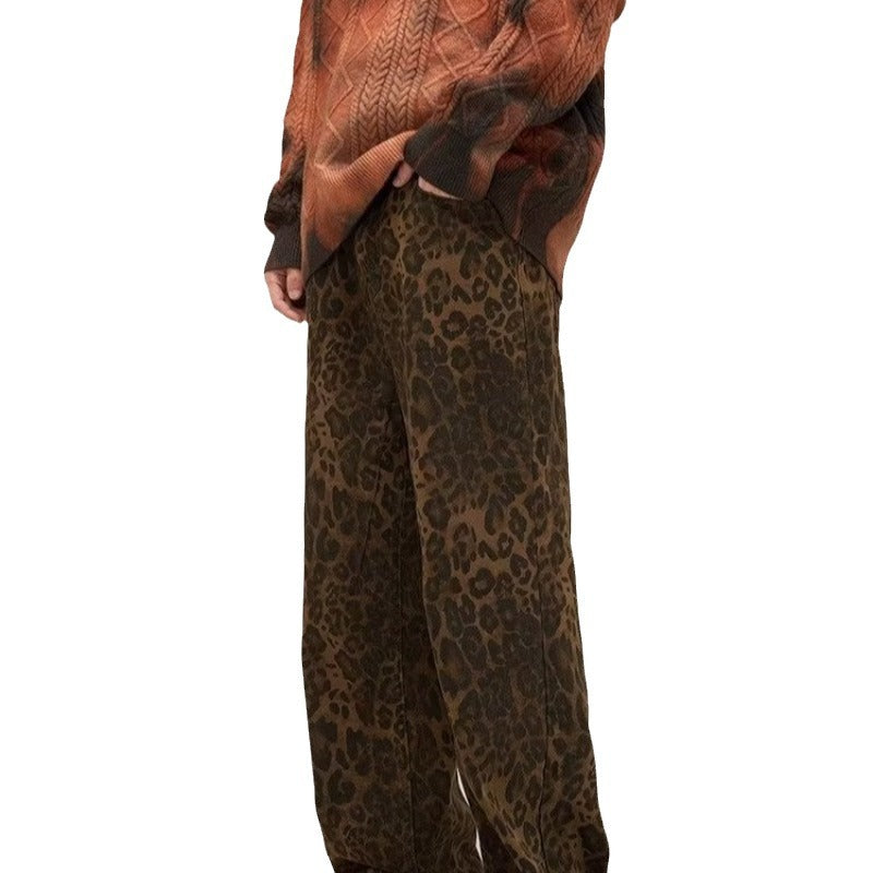 Women's leopard print jeans