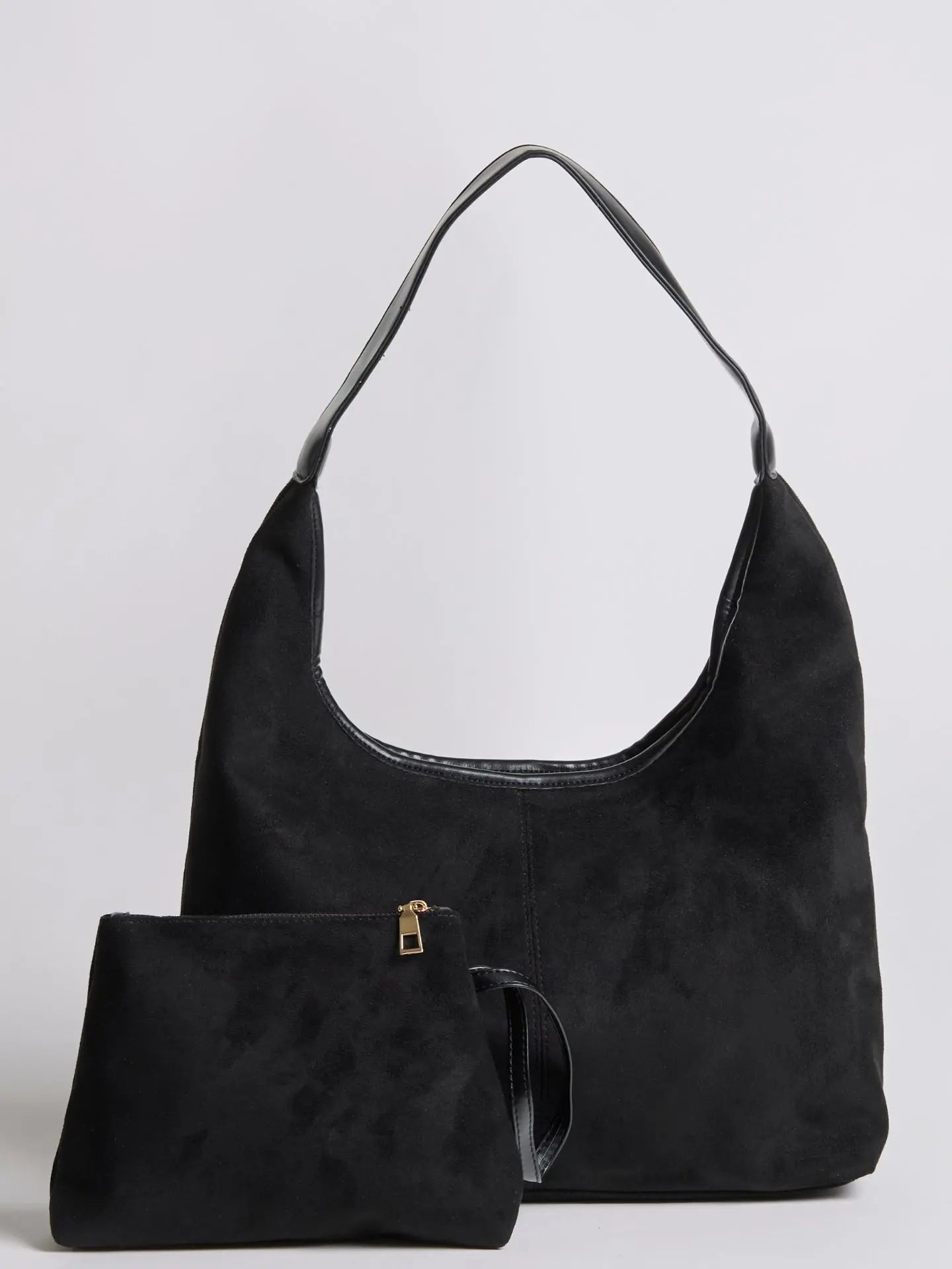 Evie | Minimal Suede Hobo Bag