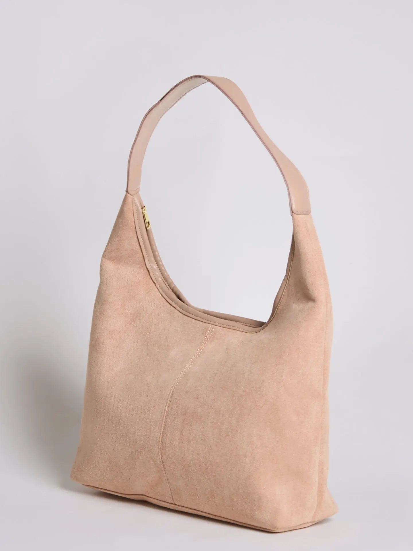 Evie | Minimal Suede Hobo Bag