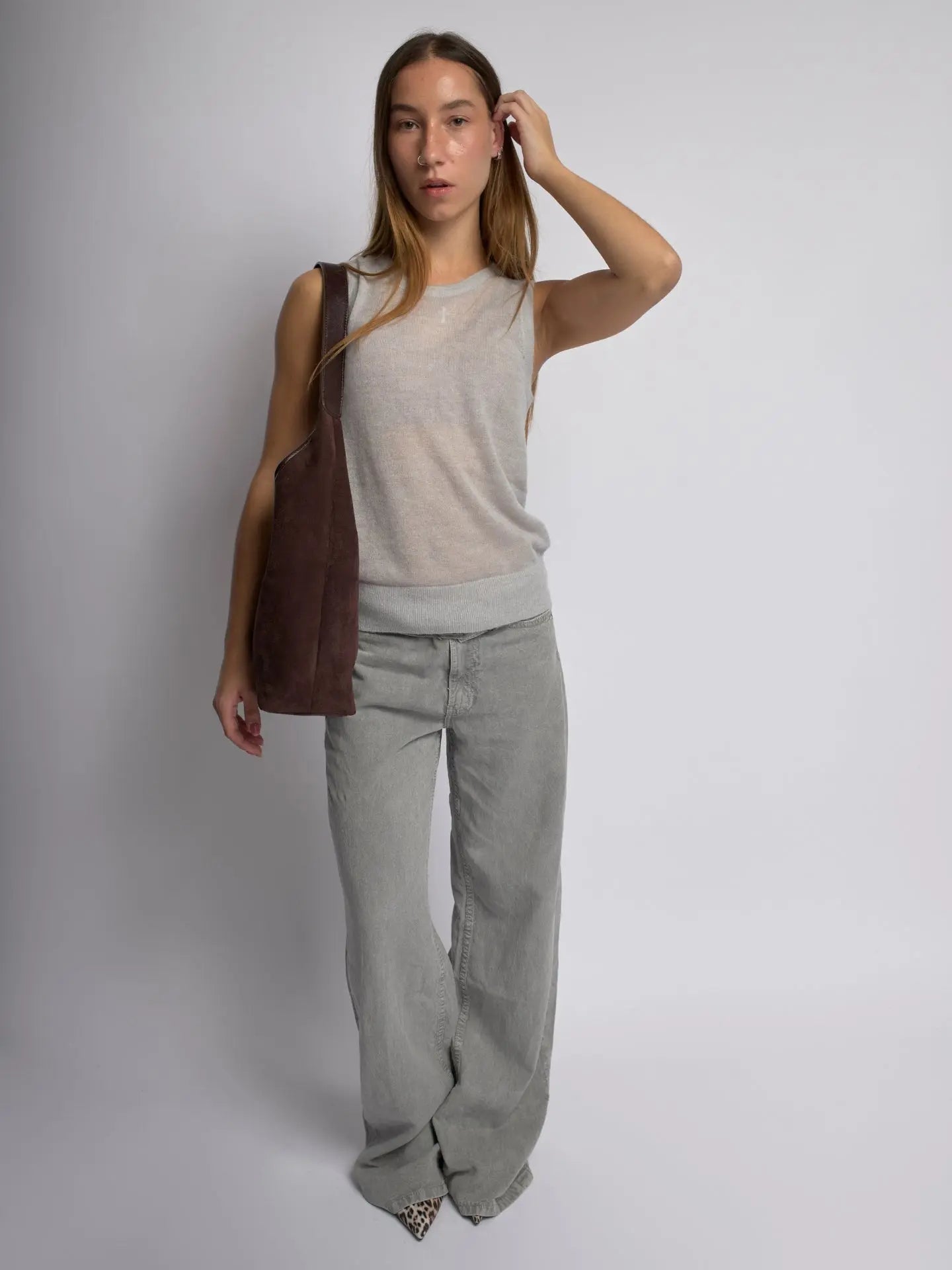 Evie | Minimal Suede Hobo Bag