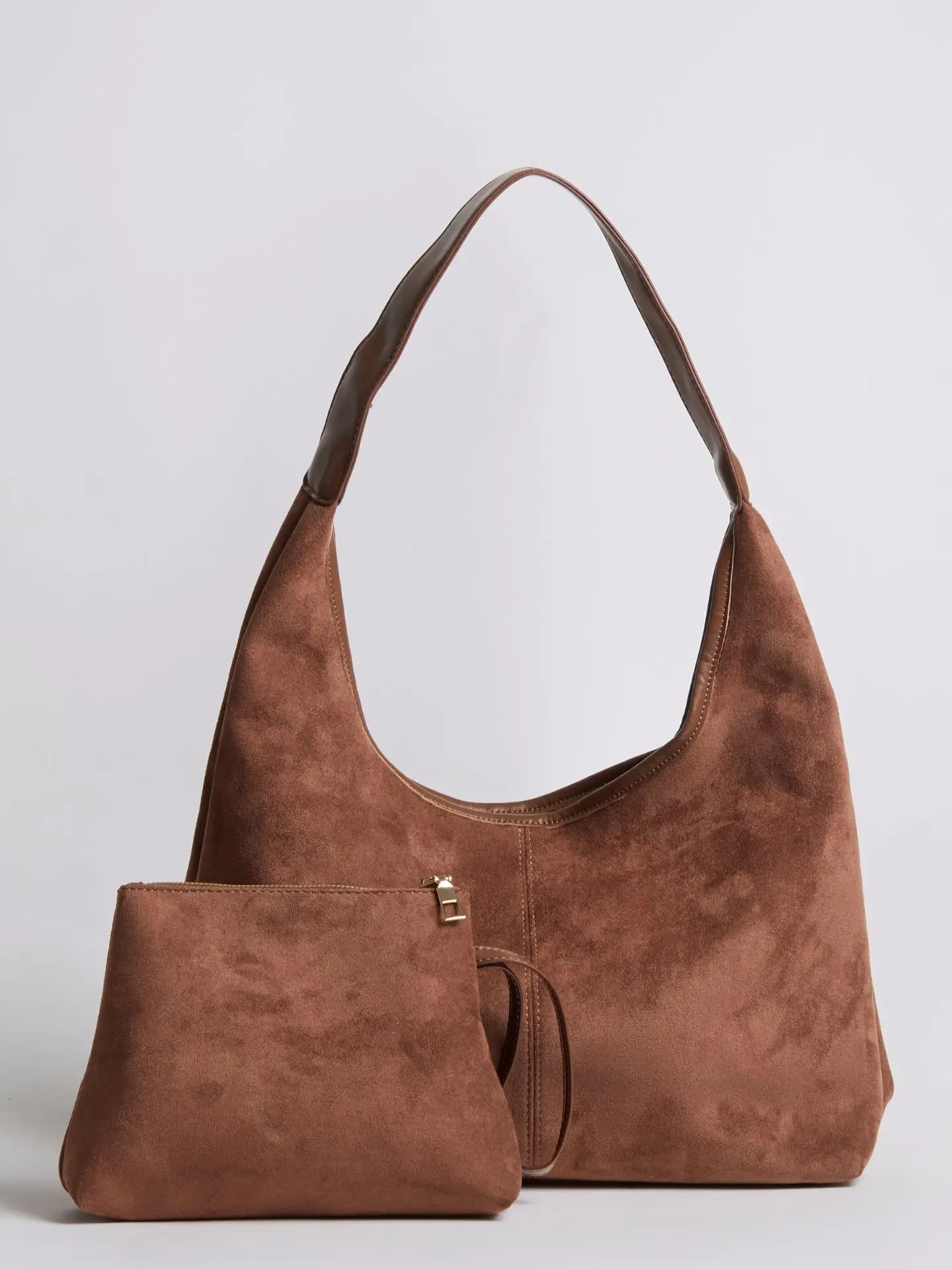 Evie | Minimal Suede Hobo Bag