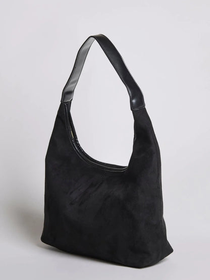 Evie | Minimal Suede Hobo Bag