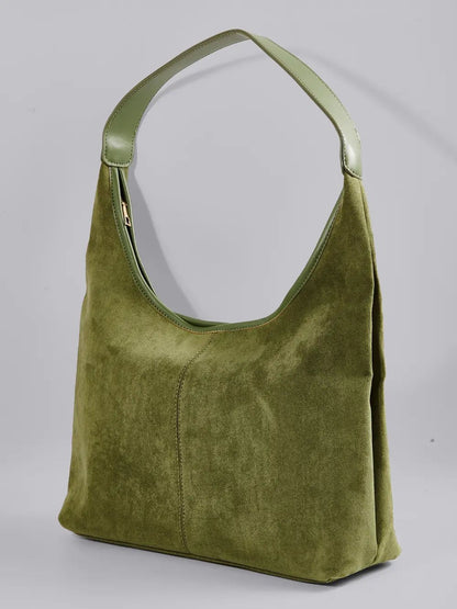 Evie | Minimal Suede Hobo Bag