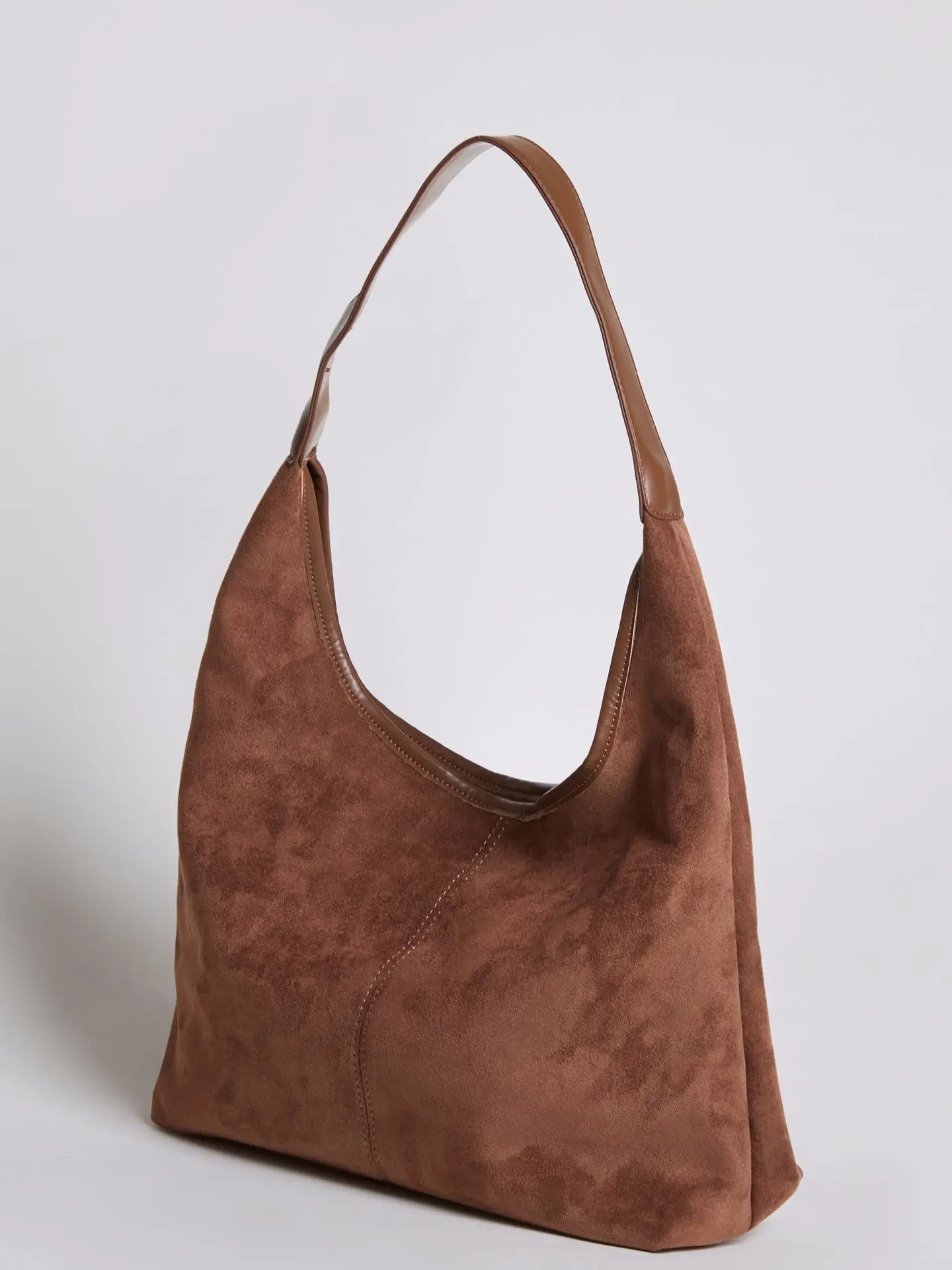 Evie | Minimal Suede Hobo Bag